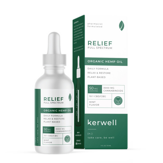 Kerwell - Relief Peppermint Tincture 3000MG - (10:1 CBD:CBG) - 30ml image 0