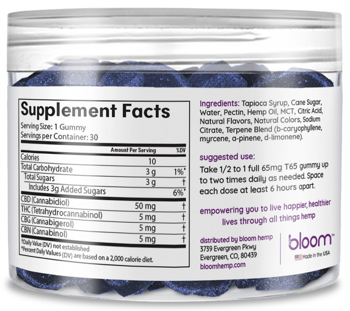 Bloom Advanced T65 Gummies image 1