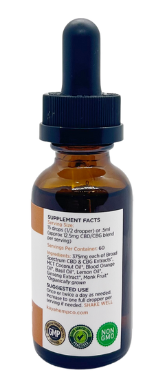 Kaya Hemp Co. CBD & CBG Focus Drops - Blood Orange Basil Flavor image 5