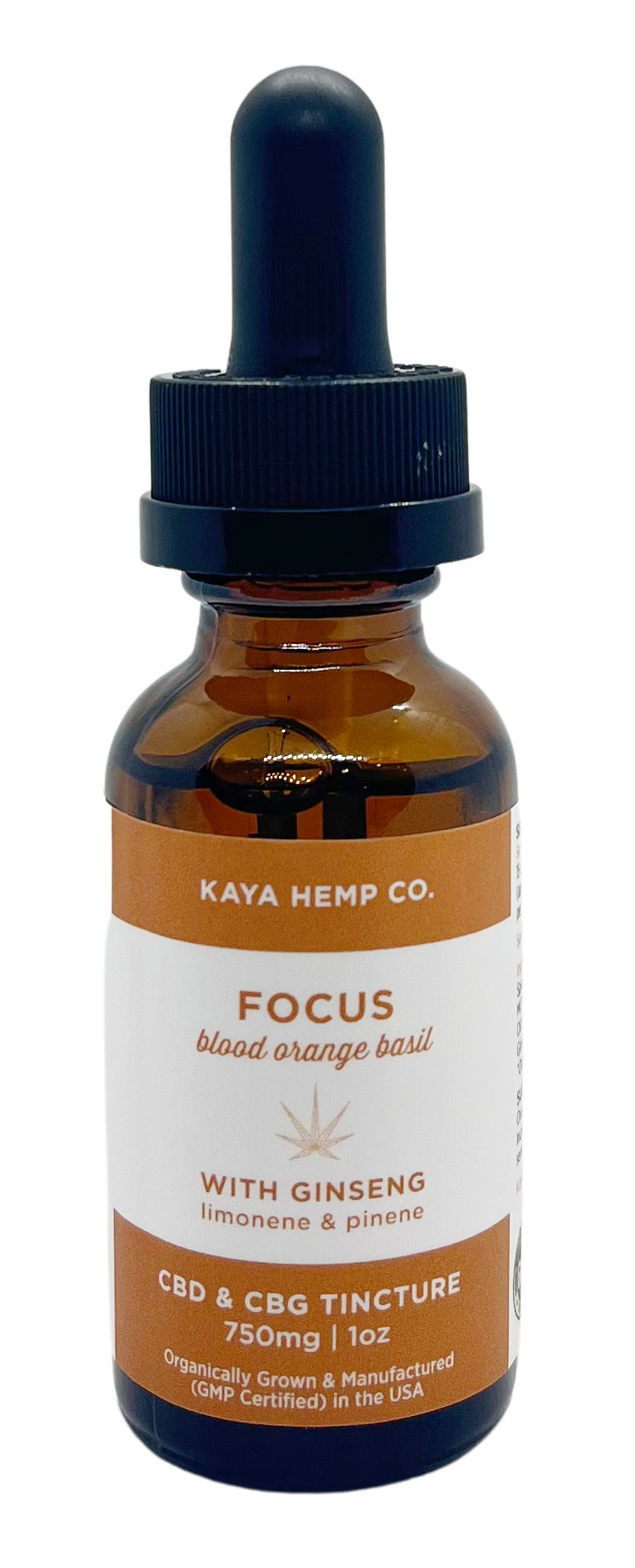 Kaya Hemp Co. CBD & CBG Focus Drops - Blood Orange Basil Flavor image 4