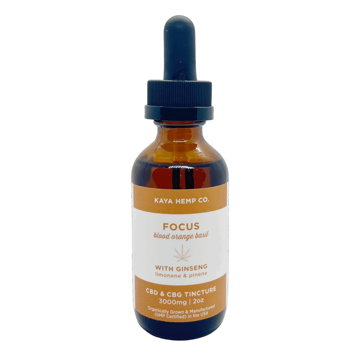 Kaya Hemp Co. CBD & CBG Focus Drops - Blood Orange Basil Flavor image 0
