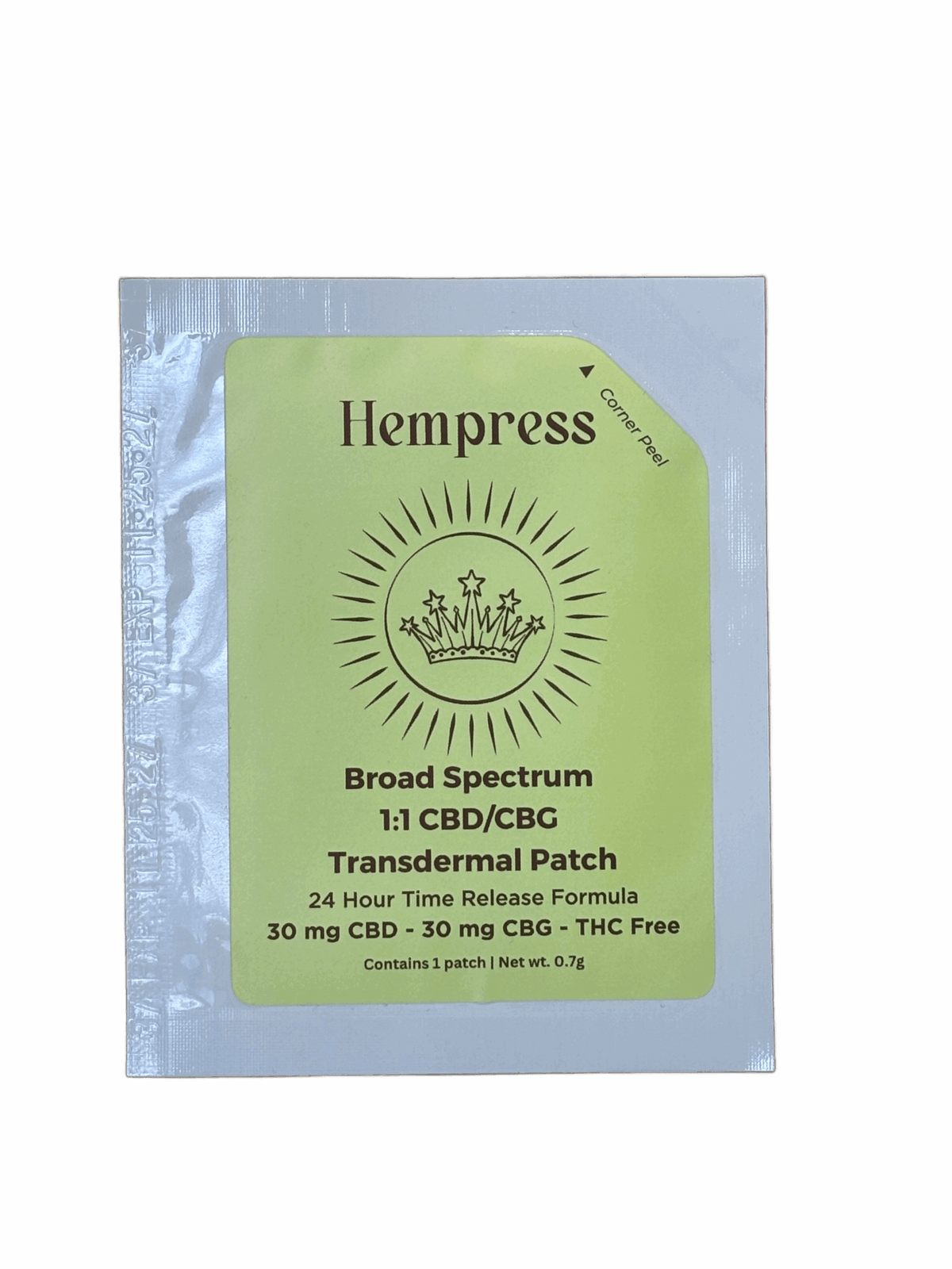 Hempress CBD:CBG 1:1 Transdermal Patch image 0