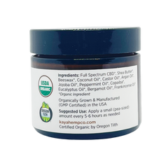 Kaya Hemp Co. CBD & CBG Salve - Full Spectrum image 1