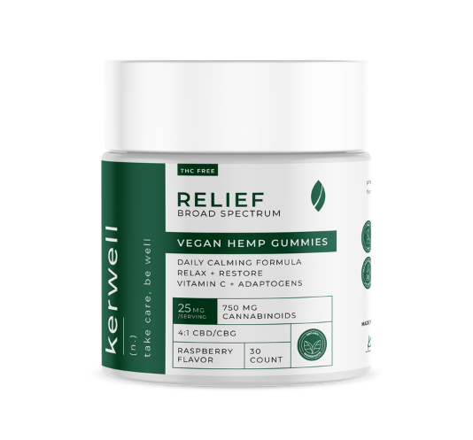 Kerwell - Relief Broad Spectrum THC Free Gummies - Raspberry image 0