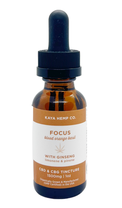 Kaya Hemp Co. CBD & CBG Focus Drops - Blood Orange Basil Flavor image 2