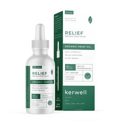 Kerwell - Relief Broad Spectrum Tincture (CBD:CGB)-30ml image 0