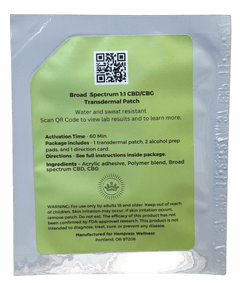 Hempress CBD:CBG 1:1 Transdermal Patch image 1